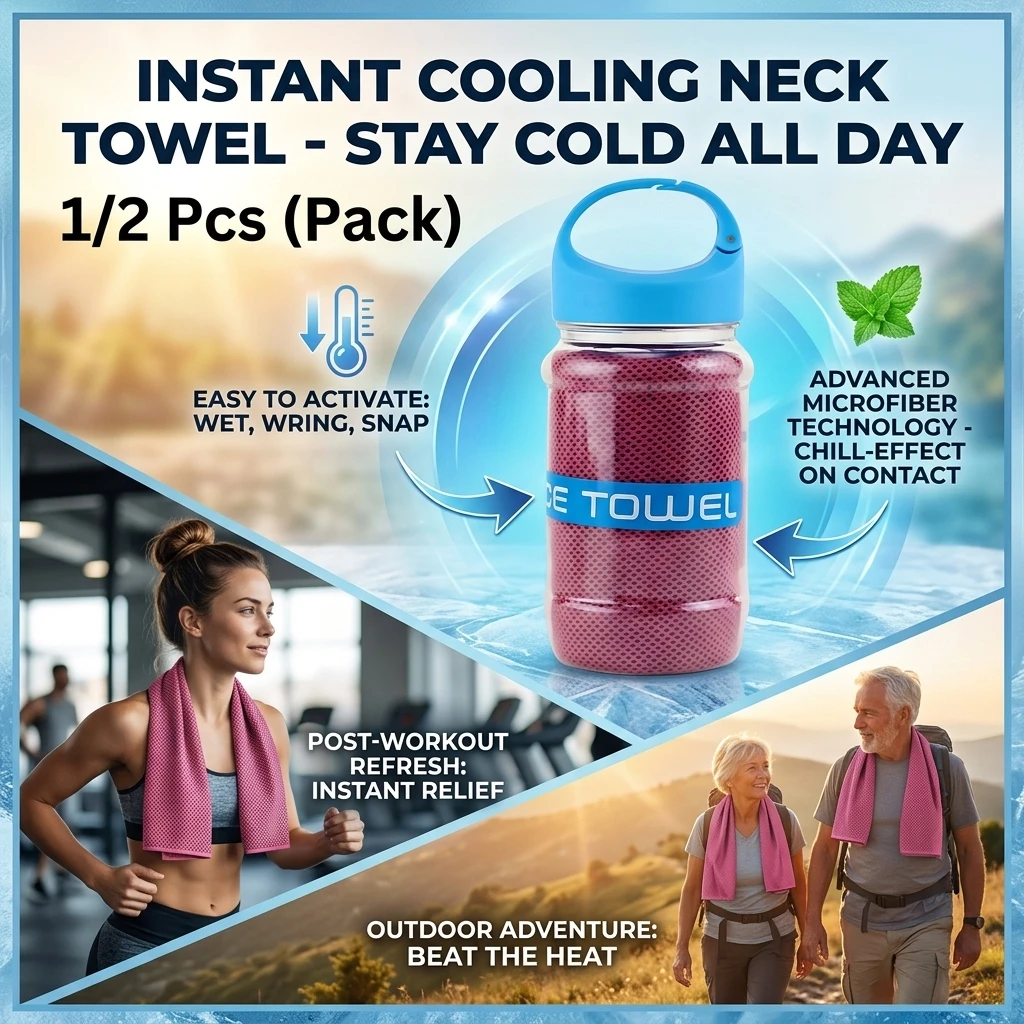 Breathable Cooling Towel Ultra Soft Lightweight Microfiber Towels Sunstroke Prevention Quick Drying Ice Wipes Outdoor Sports