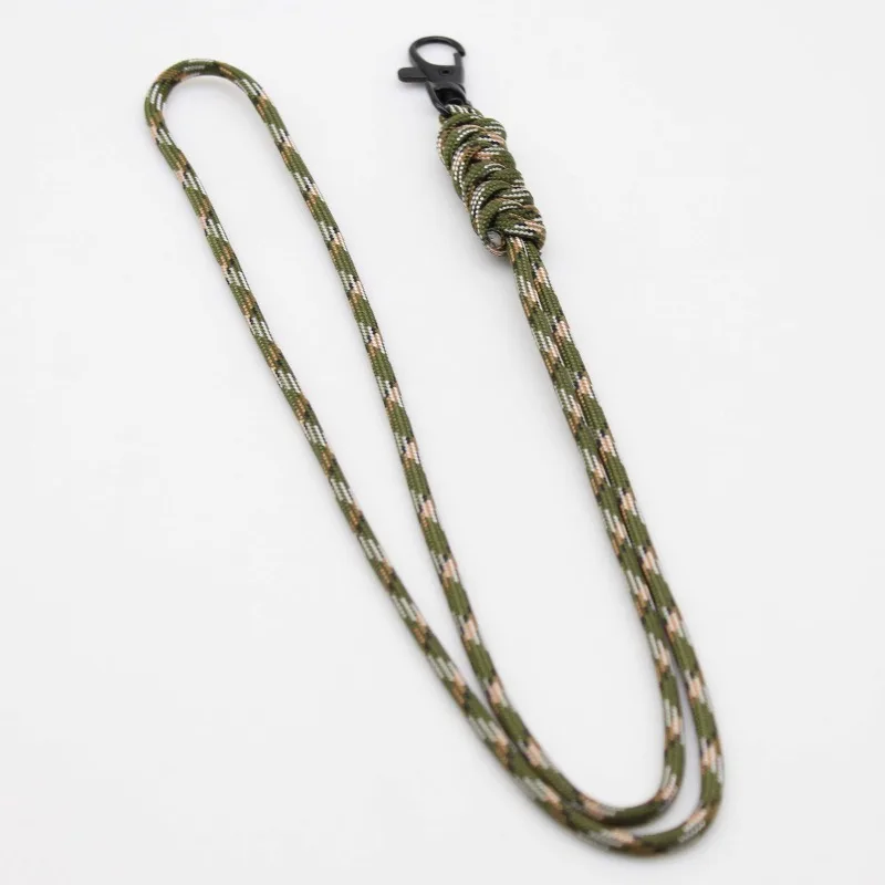 Handwoven Cross-border Creative Paracord Lanyard for Work ID, Key, Anti-lost Phone, and Neck Hanging School Card