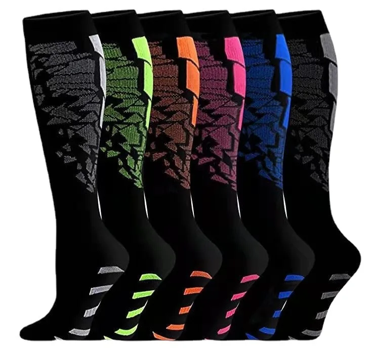 Women Men Copper Compression Socks Circulation Best For Running Nursing Hiking Recovery Flight Socks