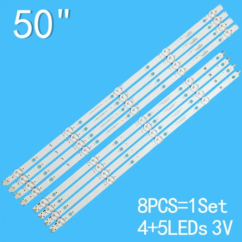 LED TV Backlight Strip for 50PUF6033 50PUF6093 50PUF6132 50PUF6112/T3 50PFS5803/62 02D500409000-X1 CEJJ-LB500Z-9S1P-M3030-H-1