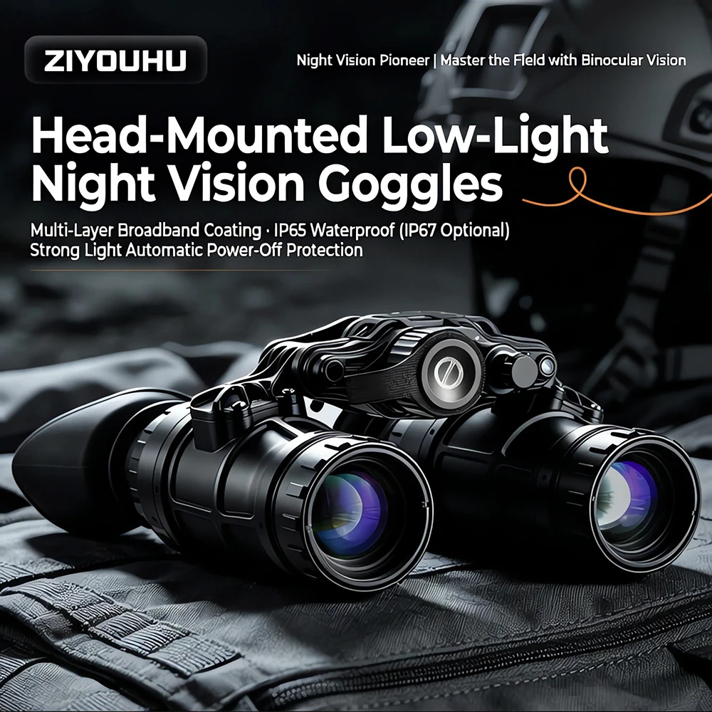 ZIYOUHU PVS-31N Gen3 Night Vision Binocular Head Mounted Device for Single Soldier Outdoor Patrol Rescue Fire Use