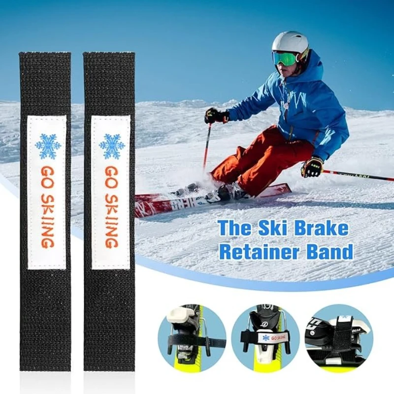 

6-пакетные фиксаторы тормозов для лыж Регулируемый удлиненный полипропиленовый фиксатор для лыж с аксессуарами для лыж на крючках и петлях