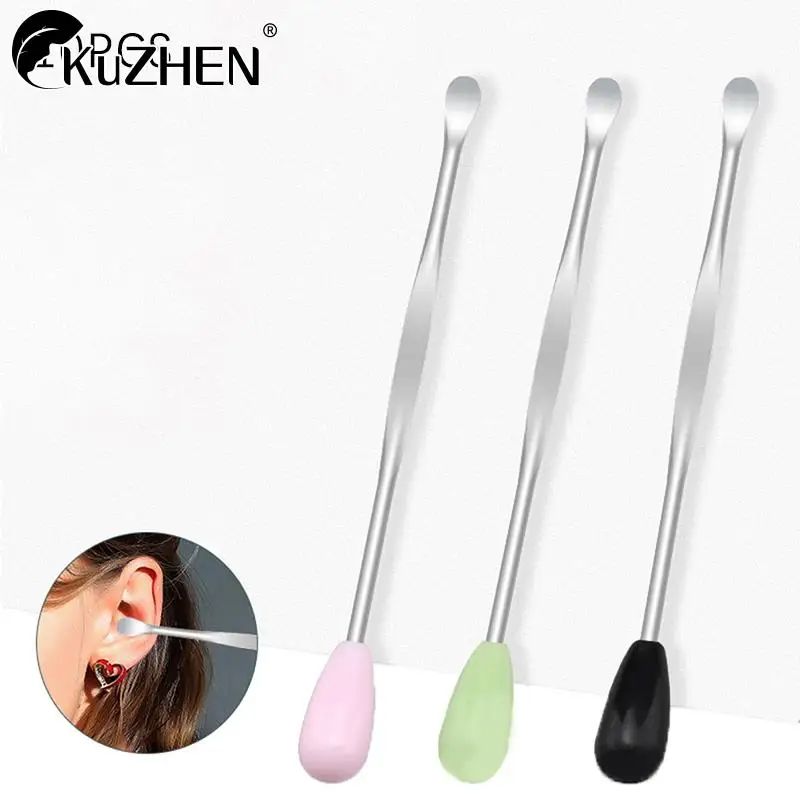 

Ear Wax Pickers Stainless Steel Ear Picks Wax Removal Curette Remover Cleaner Ear Care Spoon Tool EarPick Facial Beauty Tools