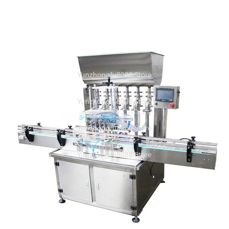 6 nozzle automatic filling machine/6 head linear automatic cream filling machine