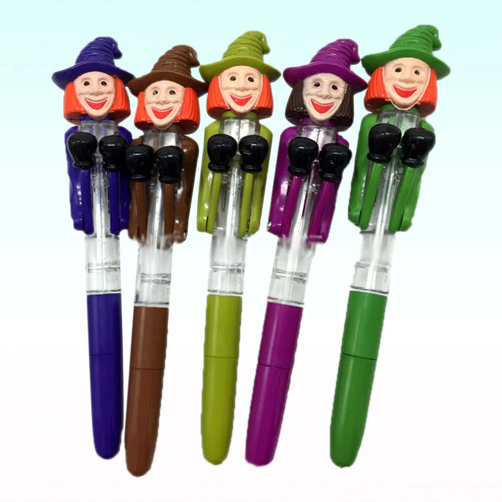 Pumpkin Luminous Writing Pen School Office Writing Supplies Halloween Stationery Random Color Random Style