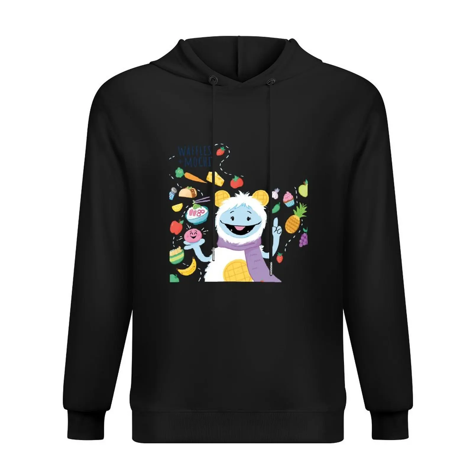 

Gifts Idea Waffles And Mochi Love For Birthday Hoodie male clothes korean style clothes new hooded tee