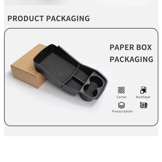For Kia EV9 2023 Center Console Bottom Storage Compartment Easy Install Tailored Fit Clutter-Free Car Interior Organizer