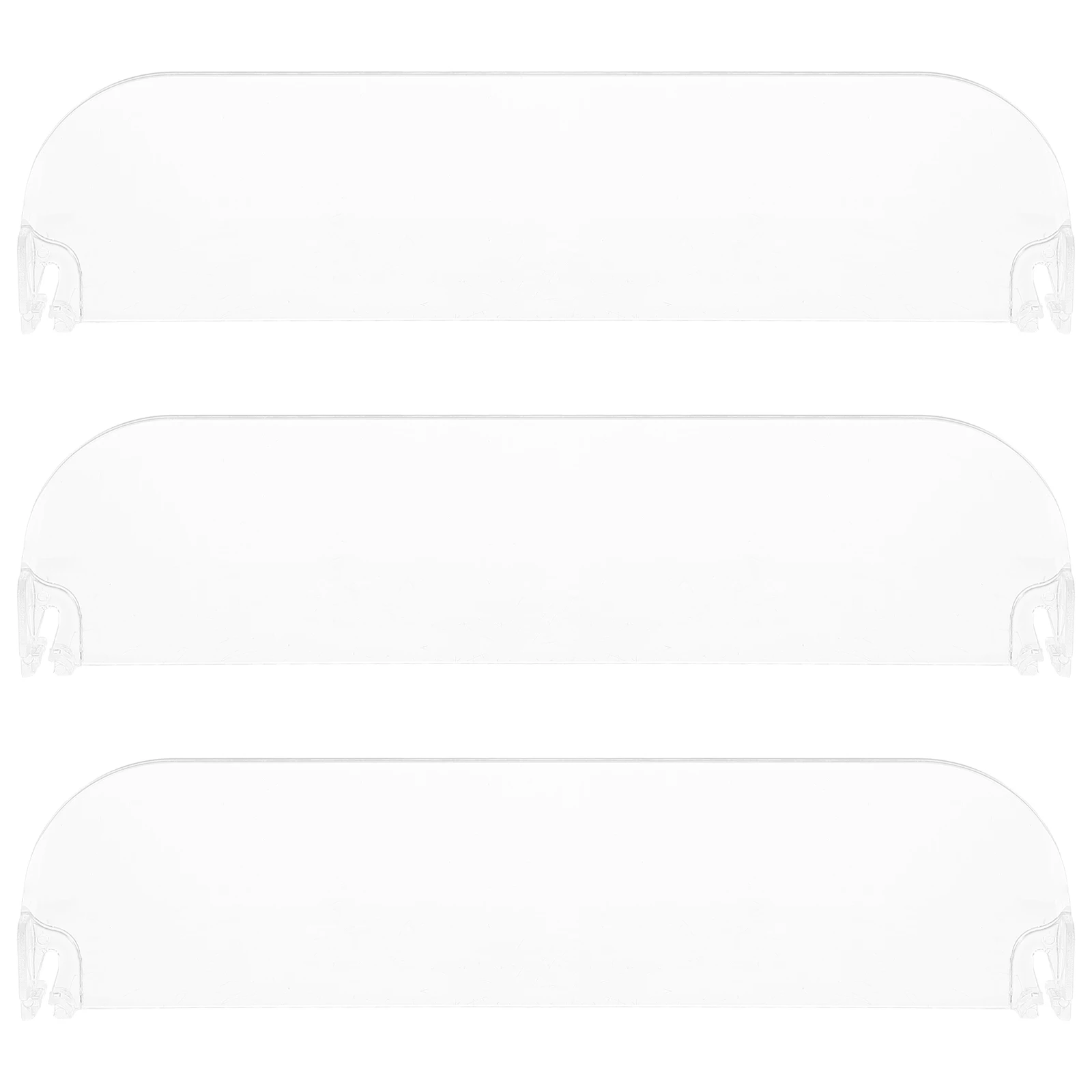 

3Pcs Shelf Dividers PVC Side Splitters Store Goods Separators Supermarket Racks Clothes Commodity Clapboards Classification