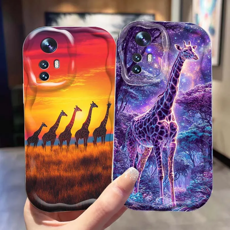 

Giraffe Art Popular Cool Phone Case For Xiaomi Mi 11 12 12T 14 15 Lite Ultra Poco F4 X3 X5 X6 X4 X7 M6 F6 Pro 5G Wave Oil