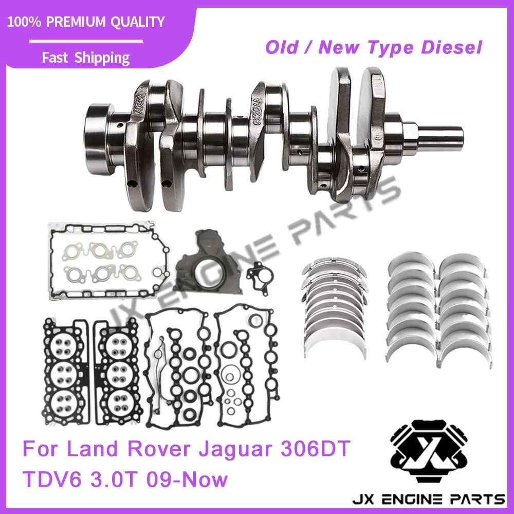 Engine Crankshaft Main ConRod Bearing Gasket Set For Jaguar Land Rover Discovery Range Rover Sport 306DT TDV6 3.0L 3.0T Diesel
