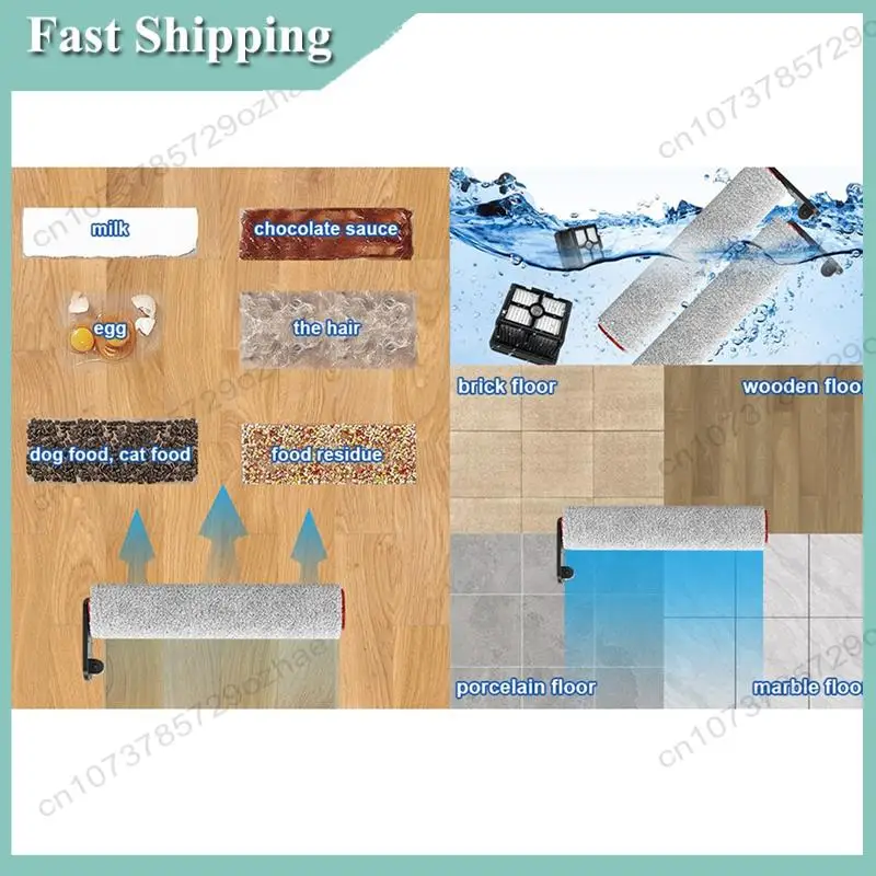 -A01R فرشاة دوارة بديلة وفلتر HEPA لأجزاء المكنسة الكهربائية الرطبة والجافة اللاسلكية المزدوجة Dreame H12 Pro H12 Plus M13beta