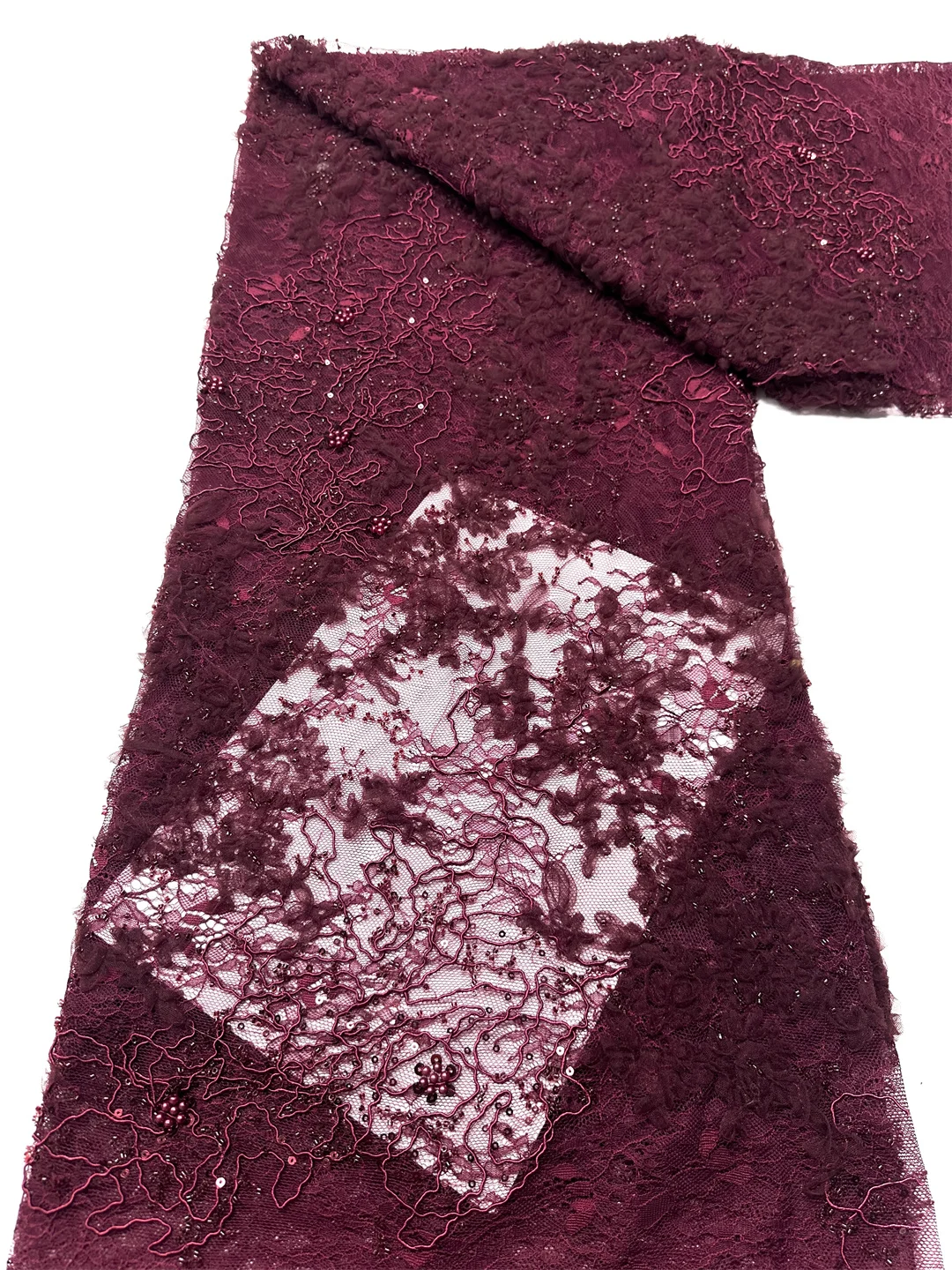 

Роскошная ткань с цветочным дизайном, ручная вышивка, тюль, кружево, полная отделка бисером и пайетками для пошива высококачественных свадебных платьев для женщин.