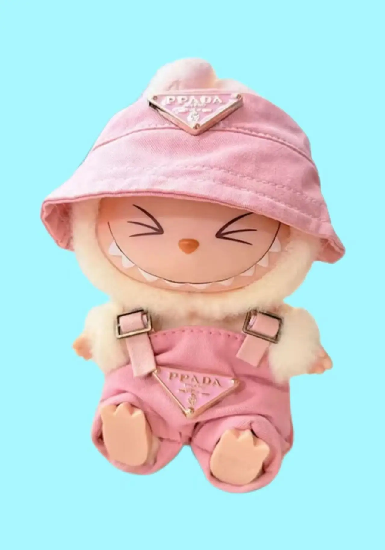 

For 17cm Labubus Mini Doll Clothes Outfit Hat Bag Clothes Shoes Labubu II Doll Accessories Cultivate Sitting Party