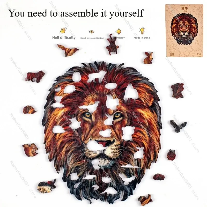 Puzzle for Adults Stress Relief Lion King Leger  Wood Alien Difficulty Birthday Gifts Children's Day Gifts