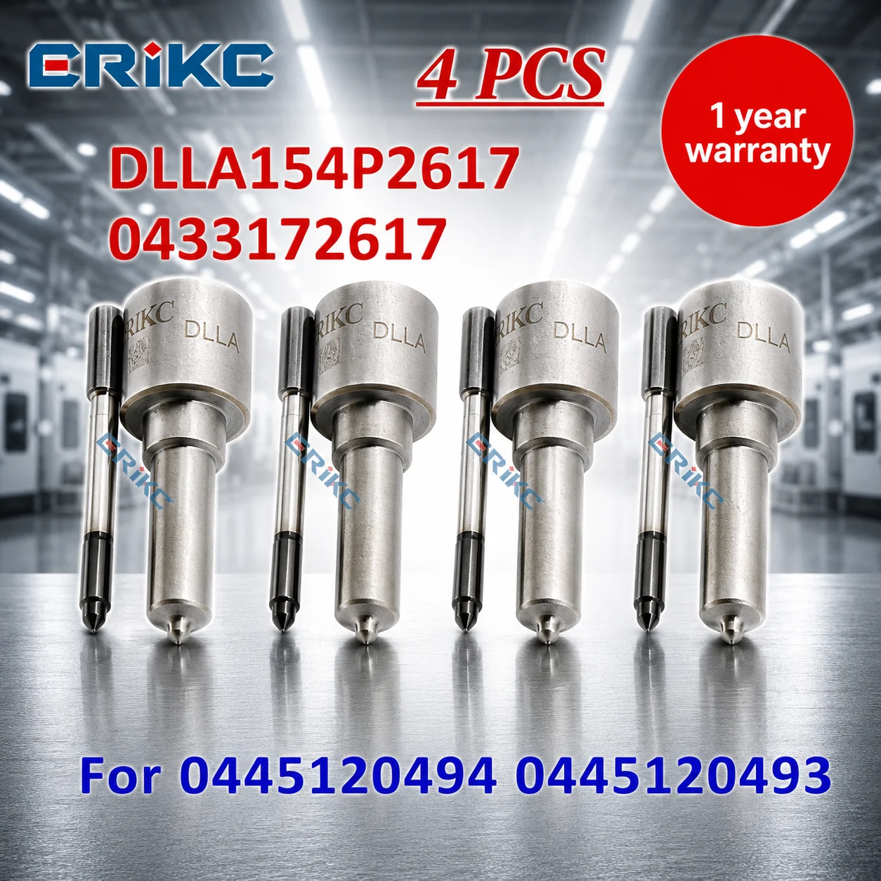 Форсунка Common Rail DLLA154P2617, распылитель DLLA 154 P 2617, OEM 0 433 172 617, дизельная, для 0445120494, 0445120493