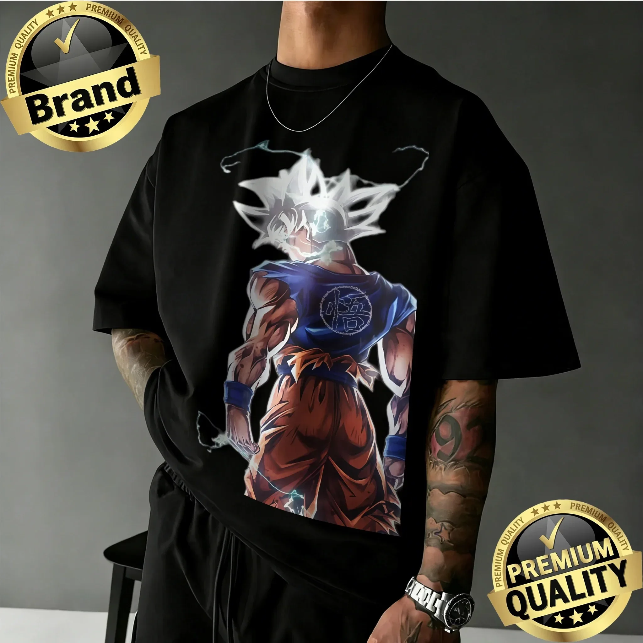 

Unisex American Retro T-shirt 2026 Sun Wukong Dragon Ball Print Summer Fashion Streetwear for Men And Women