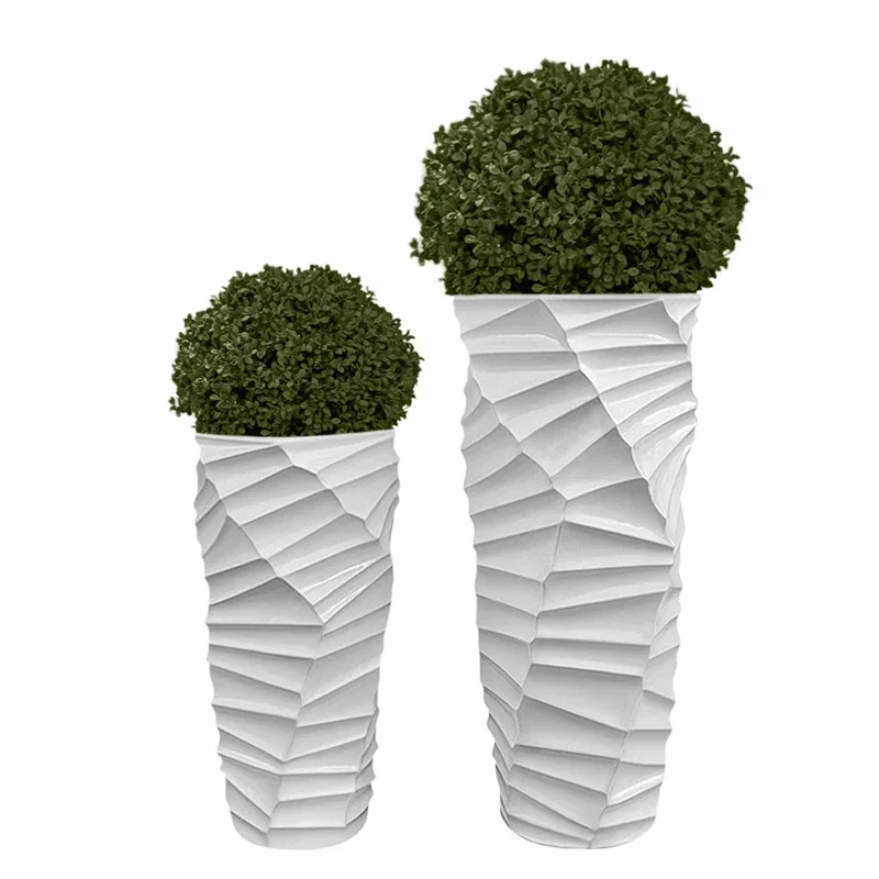 CX simple and modern creative threaded cylindrical floor-to-ceiling large vase home soft decoration jewelry