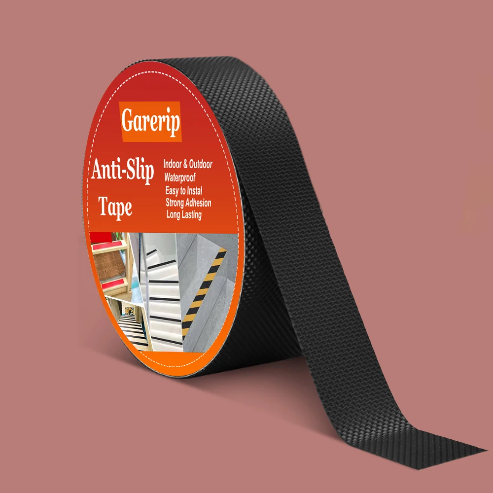 1 Roll of Diamond-Patterned Safety Anti-Slip Tape, 2.5cm X 10.6m , Black Anti-Slip Tape for Indoor/Outdoor Stairs, Bathtubs, Bathrooms, Boats, Staircases, Pool Steps, Handles, Grips, Safety Anti-Slip Tape