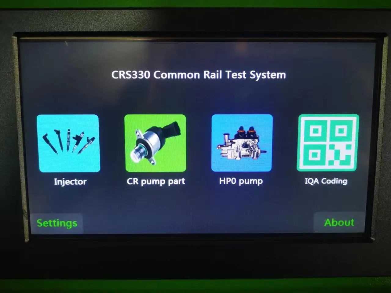 Drive 6 Injectors With 7 Inch Touch Color Screen CRS330 Common Rail Injector Tester QR Code Common Rail Pump HP0 Pump HEUI Pumps