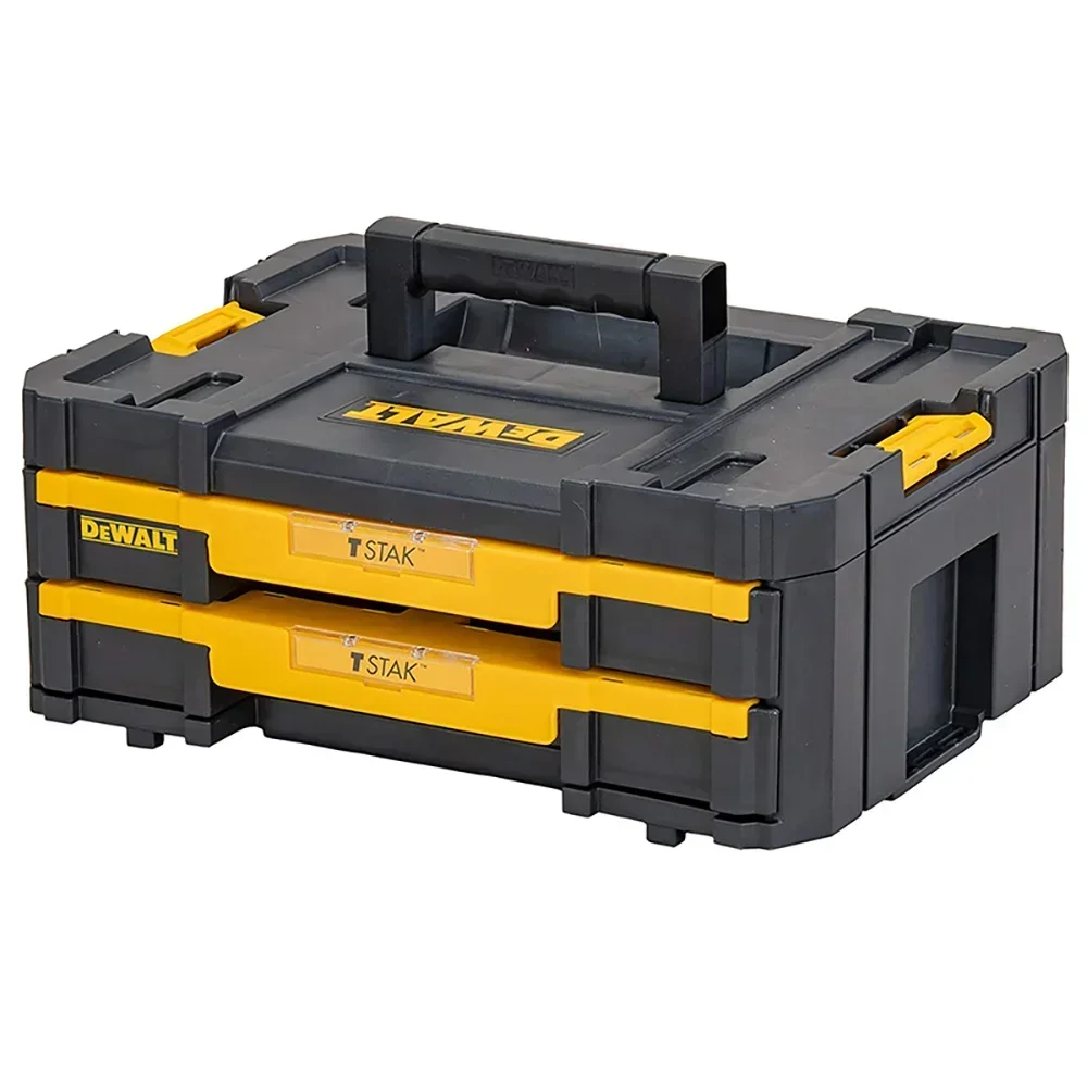 Dewalt DWST-70705 DWST-70706 TSTAK 2.0 Tool Box with Single or Double Drawers Freely Stack Combine Compatible with TSTAK1.0