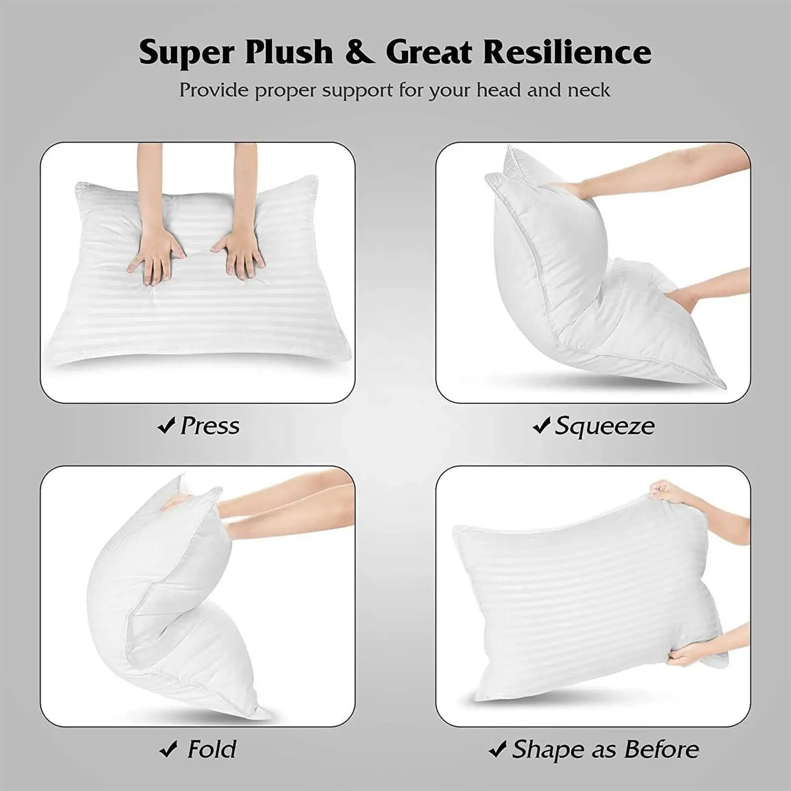 Anti Snoring Pillow For Men Soft Machine-Washable Backrest Cushion Sleeping Support Pillows For Men Women Boys Girls Youth Teens