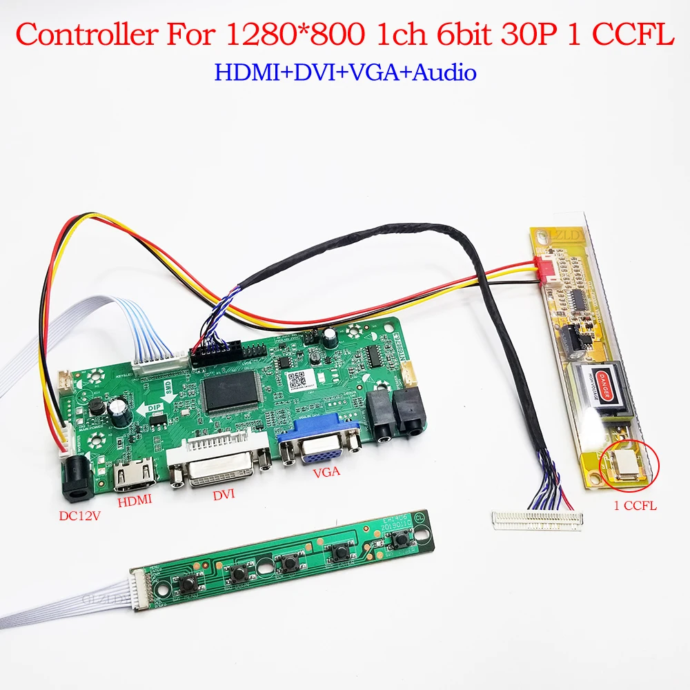 

LCD Controller board For LP141WX1 LP141WX3 LP154W01 LP154W02 LP154WX4 M141NWW1 1280x800 HDMI VGA VGA LCD LED Screen DIY Display