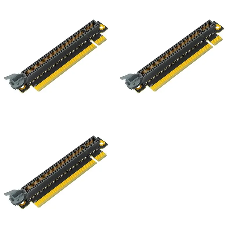 3X PCI-E 16X 3.0 90 Degree Reverse Male To Female Riser Card For 1U Server (Installation Direction Towards CPU)