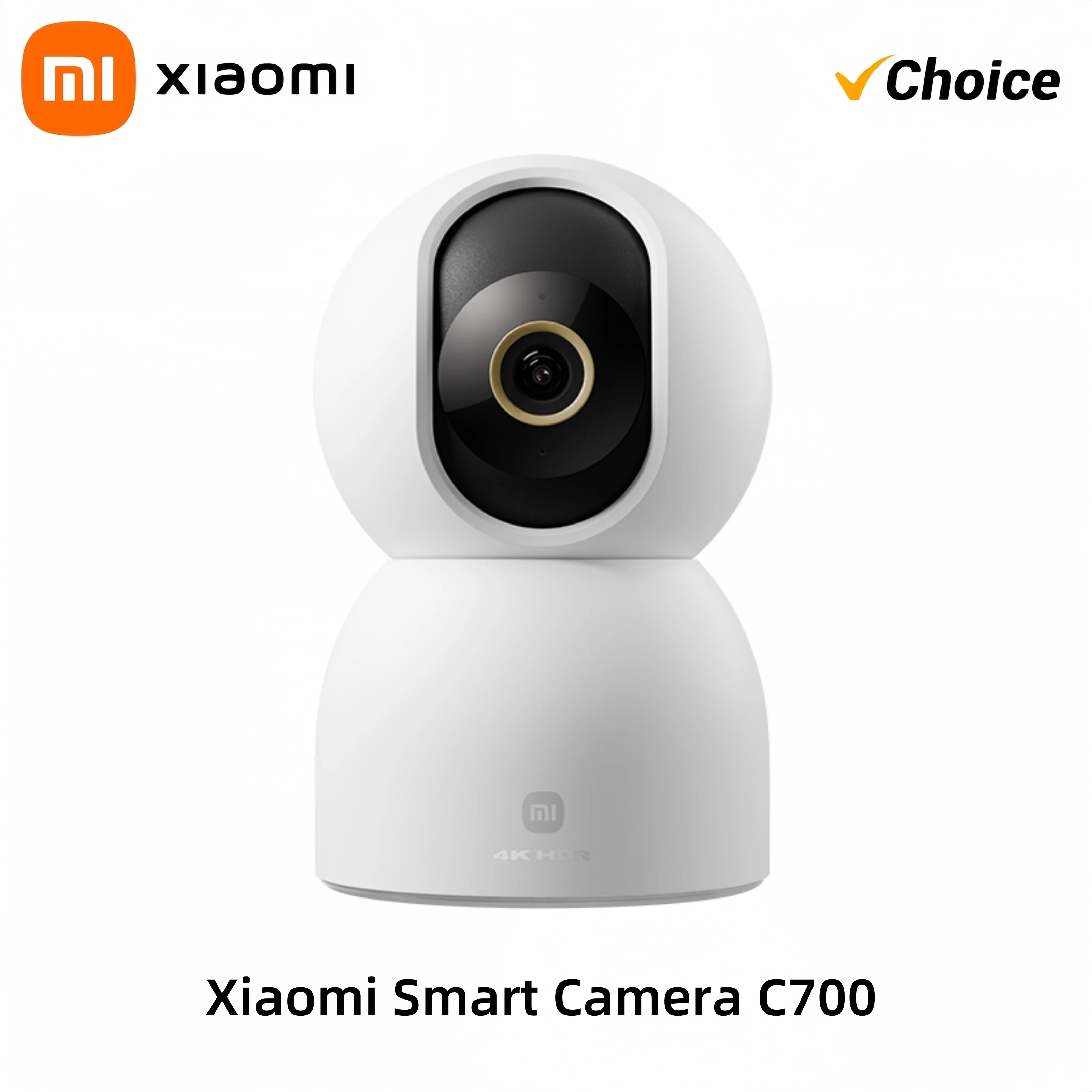 New Xiaomi Smart Camera C700 8MP 4K Ultra HD Low Light Full-color Baby Cry Detection Two-Way Voice Call Surveillance Camera