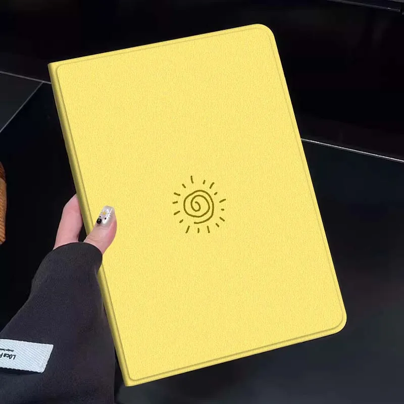 

Чехол для планшета с мультяшным солнечным спиральным узором для Huawei Honor MatePad MediaPad Air 5 6 7 11 V6 V7 V8 V9 X9 X8 T10 T10s C5e T5, подарок