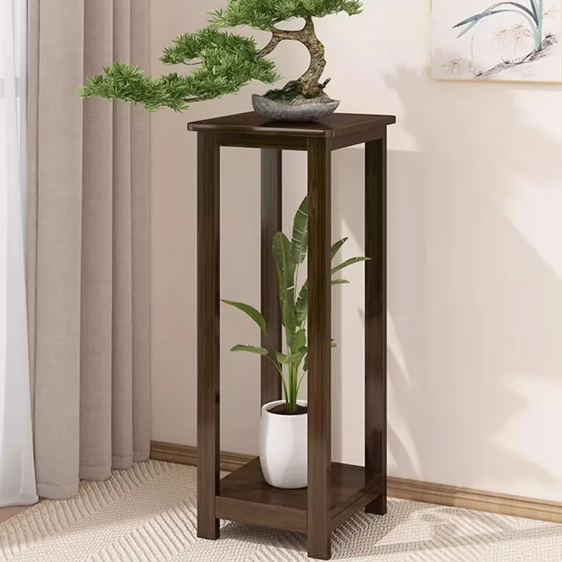 Luxury Chinese Style Plant Shelves Large Patio Watering Display Tall Plant Stand Wood Pots Soporte Para Plantas Home Decorations