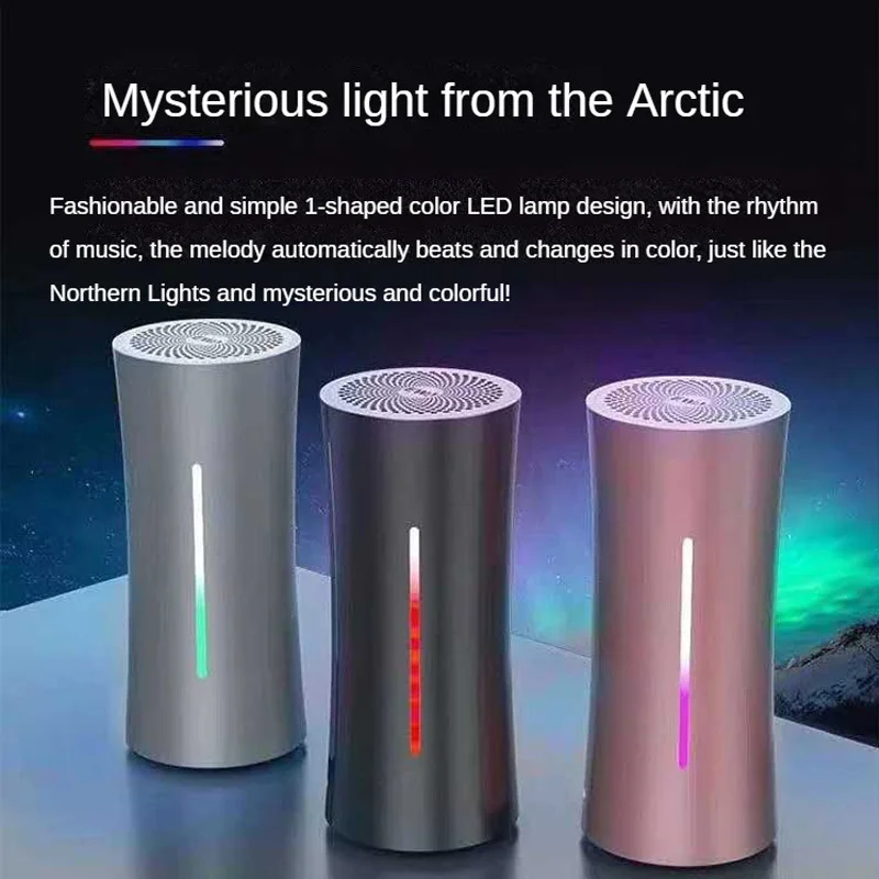 

EWA A115 Metal Led Lighting Bluetooth Speaker Wireless Bluetooth Mini Subwoofer Speaker Outdoor Portable Long Battery Life