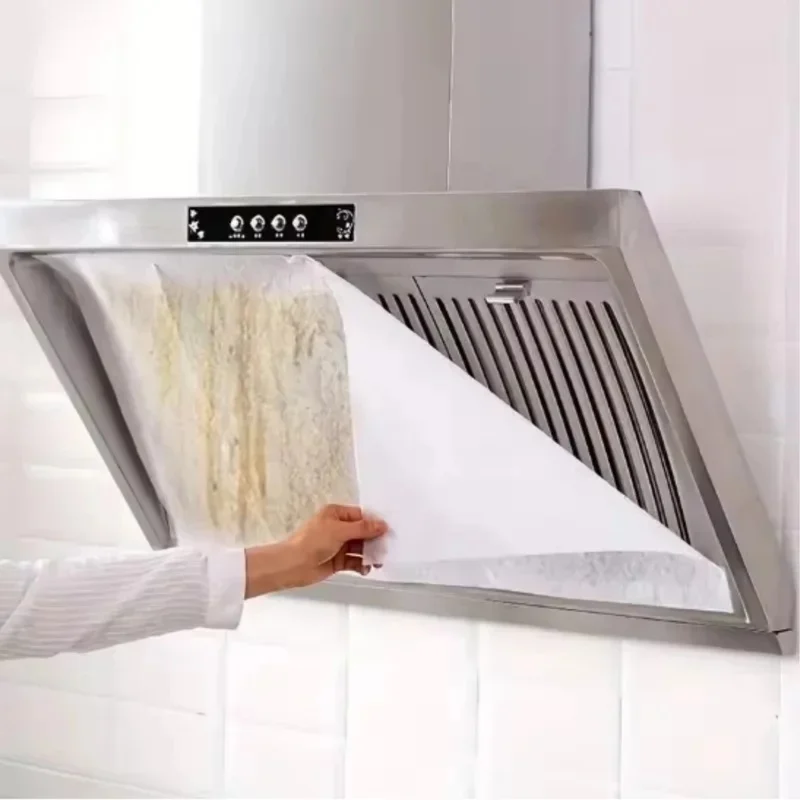 Heavy-Duty Range Hood Filter, Oil Absorbing Mesh Cover, Easy Installation Kitchen Vent Filter for Home Cooking