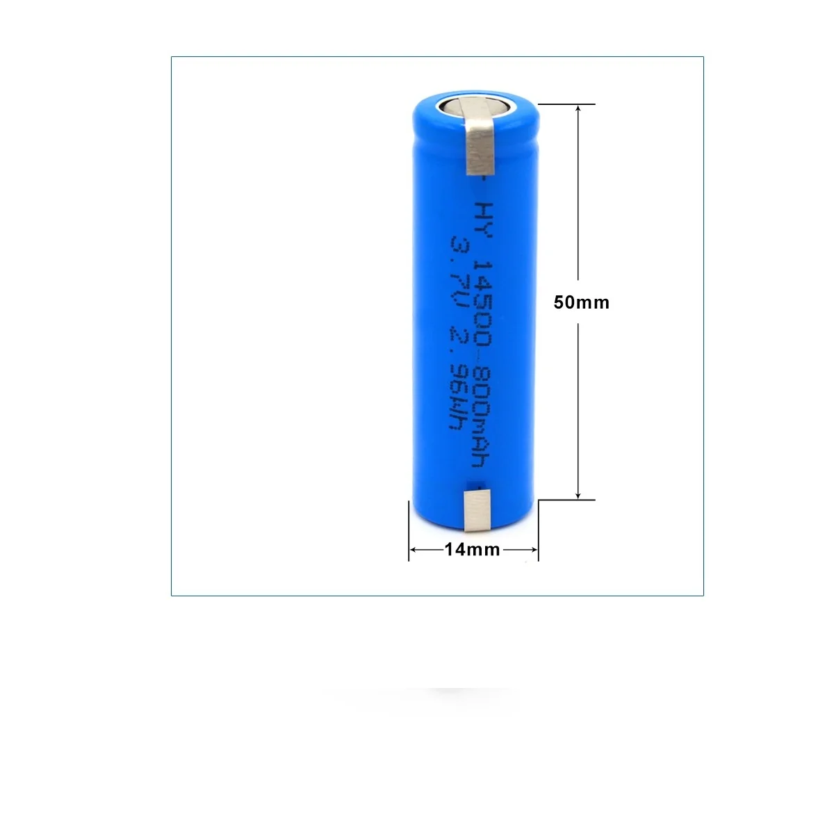 8 sztuk 100% oryginalny o dużej pojemności AA 800mAh VR2 14500 baterie Li-ion 3.7v akumulator ze spawaniem