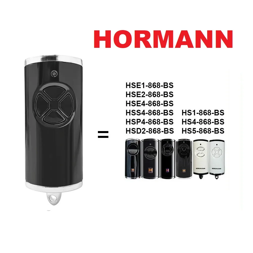 HORMANN BS HSE2 HSE4 868 BS Remote Control HSE1 4 HS1 4 5 HSS4 HSP4 HSD2 Garage Door Remote Duplicator 868.3MHz Gate Opener