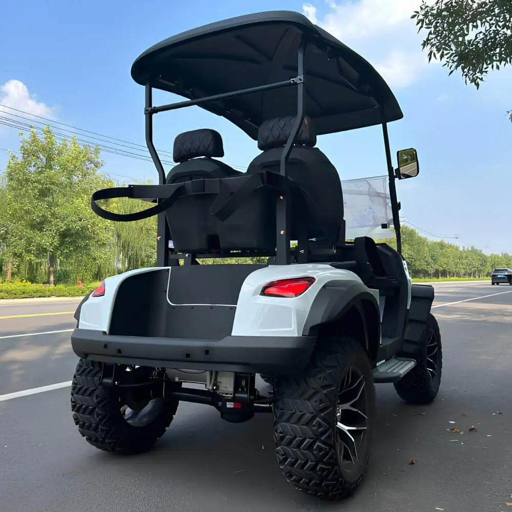 Carrelli da golf elettrici fuoristrada a 4 posti Prezzi economici Buggy Car in vendita Auto da club cinesi 6 Volt De con carrello da golf piegato