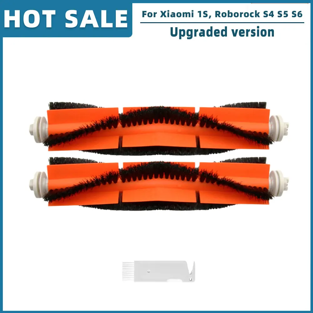 Kompatibel für Xiaomi 1S, Rockrobo Vacuum V1, Roborock S4 S5 S6, SDJQR01RR, SDJQR02RR Ersatzteile Hauptseitenbürste Hepa-Filter