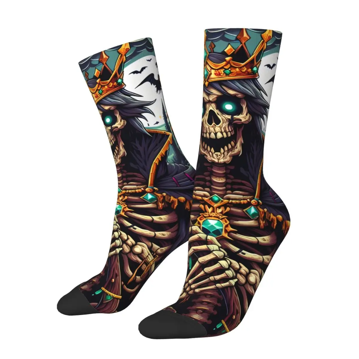 Skeleton King's Diamond Sock Printed Man Polyester