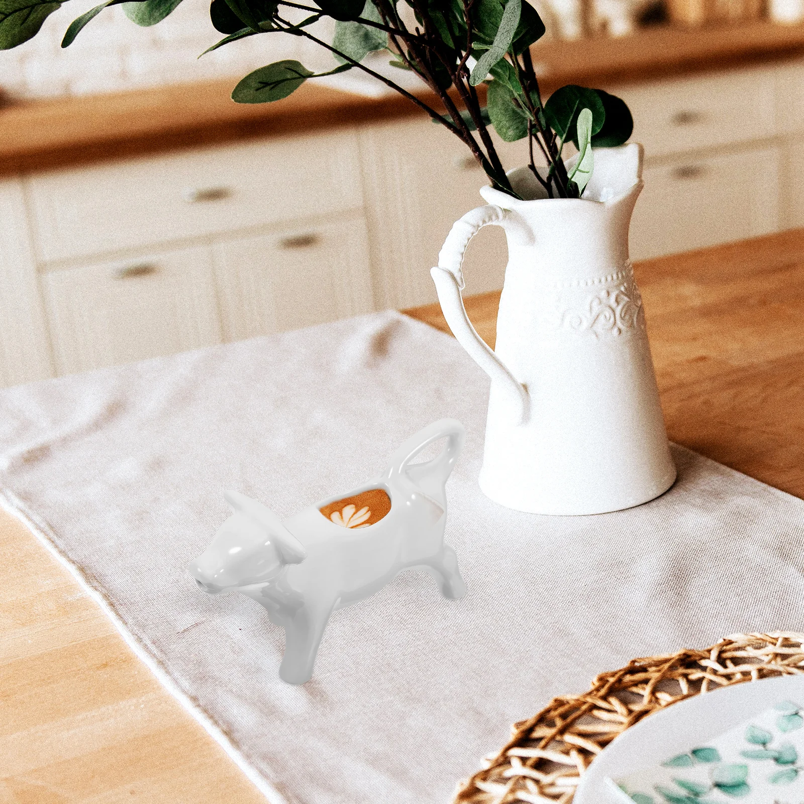 

2 шт. керамическая чашка для молока, кувшин для молока, маленький размер, многофункциональный кувшин для соуса, чашка для вспенивания кофе, подходит для кухни, ресторана, бара