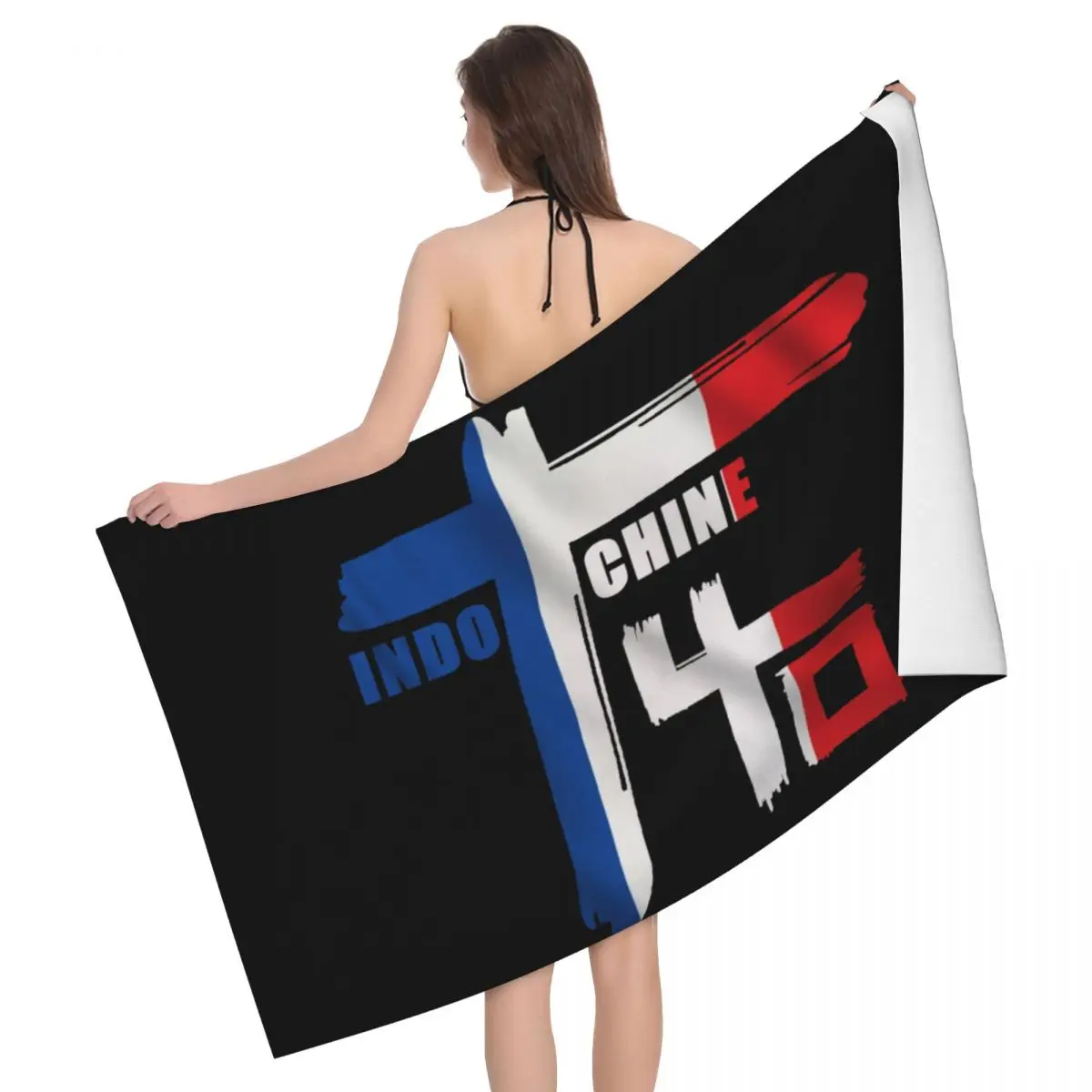 Pop Rock Beach Towel Quick Drying Indochine Super Soft Microfiber Pool Sauna Towels