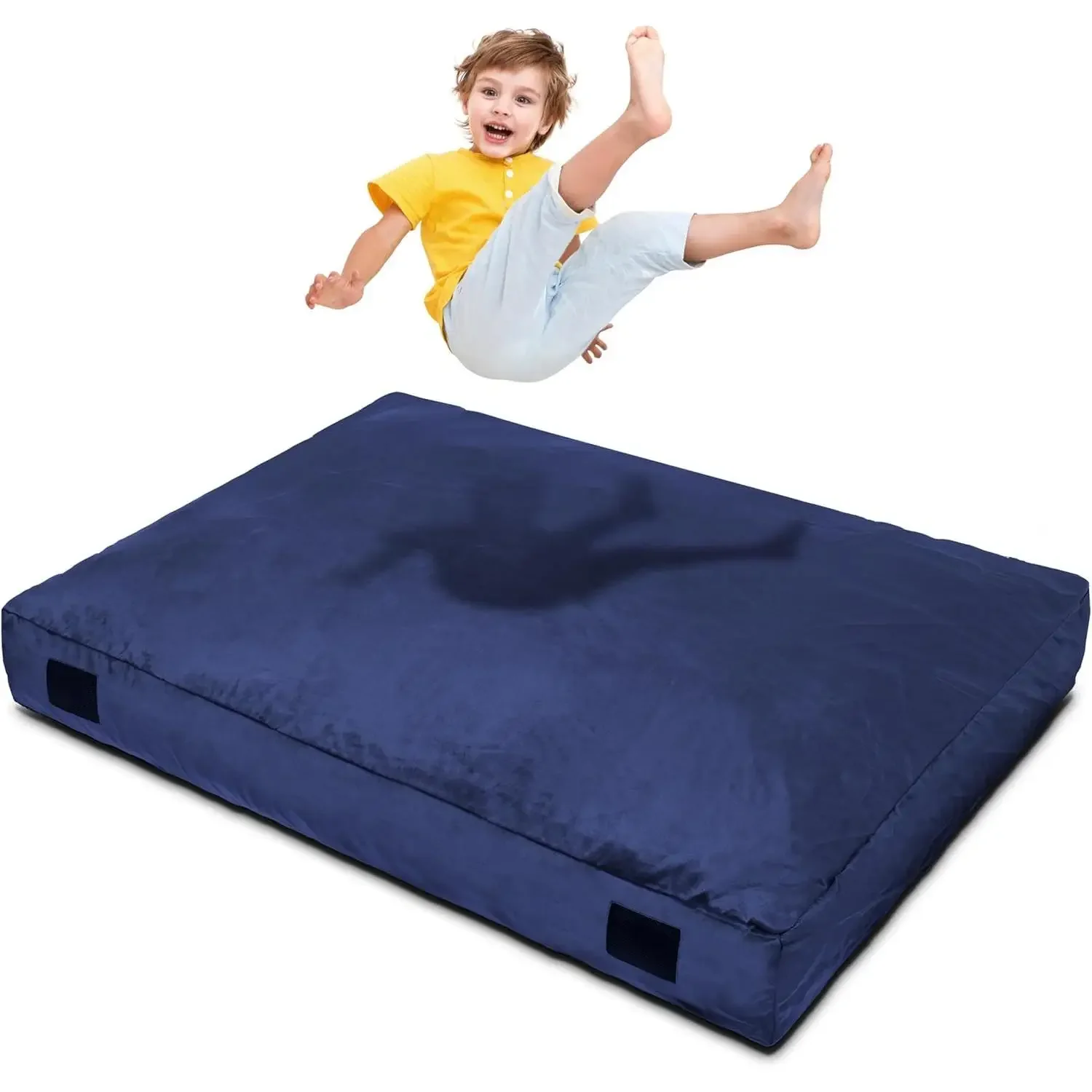 

Z_4 x 6 Ft Crash Pad – Soft Velvet Cover Sensory Crash Pad for Kids with Durable Shock-Absorbing Foam, Machine Washable Cover,