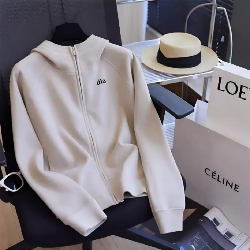 2026 Hooded Zip-Up Sweatshirt for Women - Spring Season New Bestseller - Sporty Women's Style - Casual Spring Top - Coat