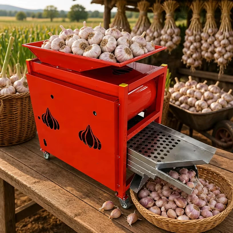 Electric Garlic Separator Screening Machine Garlic Bulb Splitter and Peeler Machine for Garlic Processing