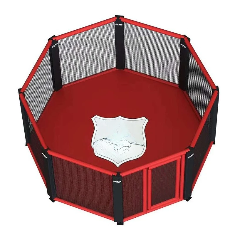 Competition training, hexagonal iron cage, round cage, fighting, boxing, Sanda ring, boxing ring.
