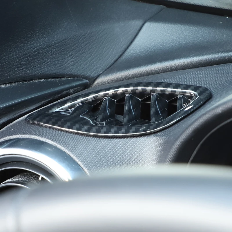 

2Pcs ABS carbon fiber For Mazda MX-5 ND 2016-2025+ Car dashboard air outlet frame decorative sticker car interior accessories