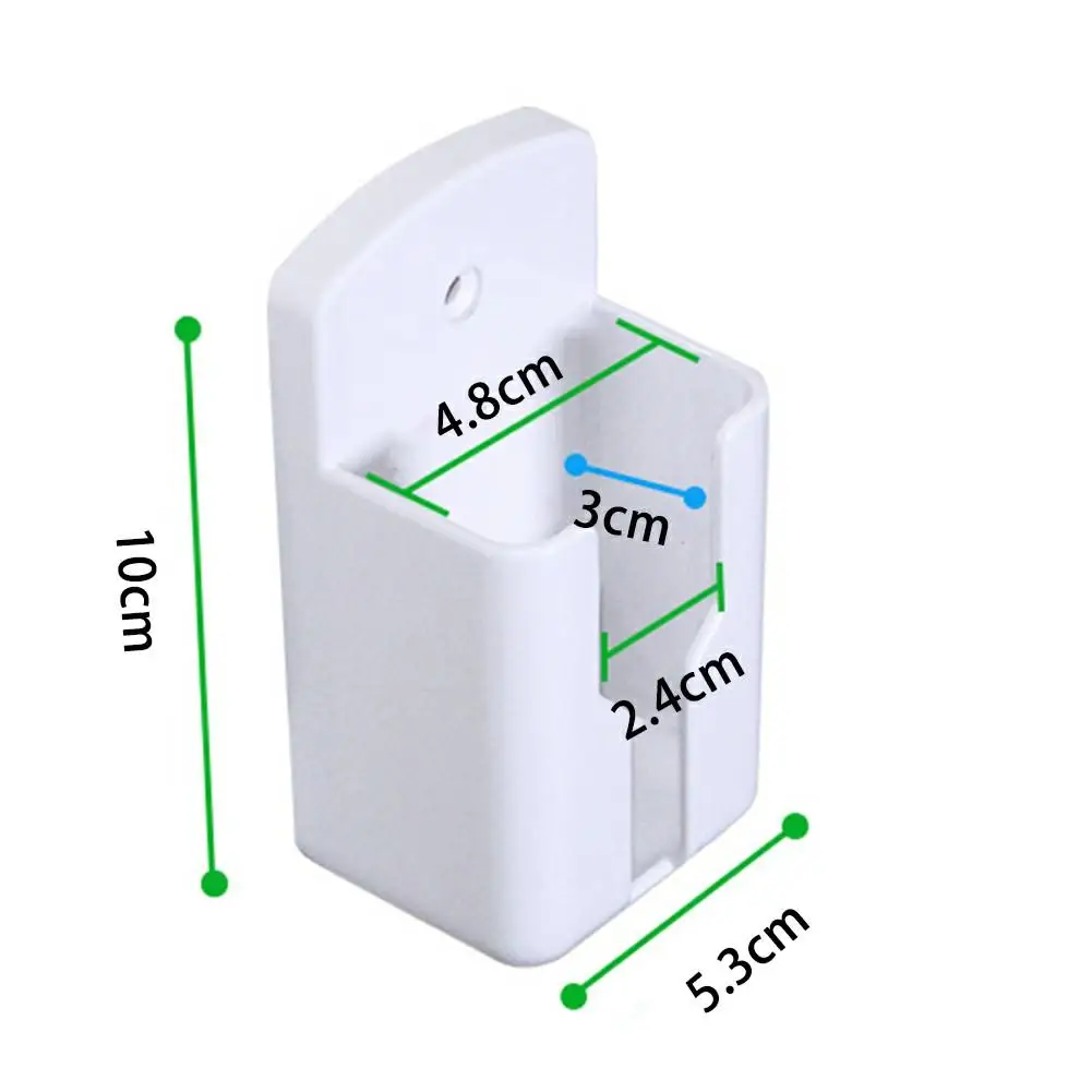 Universal White Air Conditioner Remote Control Mobile Phone Plug Holder Wall Mounted Box Storage For Air Conditioner TV