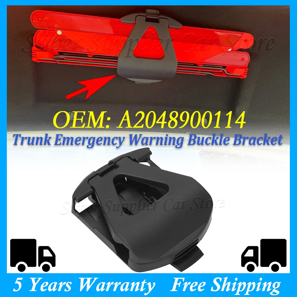 Trunk Emergency Warning Buckle Bracket Car Warning Triangle Sign Holder For Mercedes-Benz W204 W207 W212 W218 E260 A2048900114