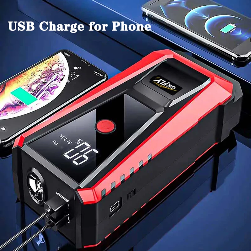 1200A Car Jump Starter Power Bank 12000mAh Portable Car Battery Booster Charger Starting Device Petrol Diesel Car Starter Buster 