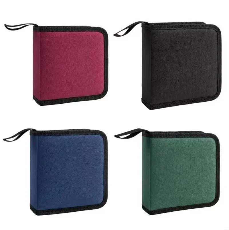 1Pc 40Tablets CD DVD Discs Oxford Handbags Storage Case CD/DVD Case CD Case Storage DVD Organizer Case DVD Booklet Holder