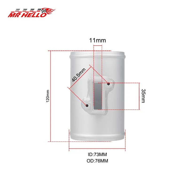 3inch 76mm Air Flow Sensor Adapter Intake MAF Meter Mount Base Air Flow Adapter For Nissan For Honda For Ford