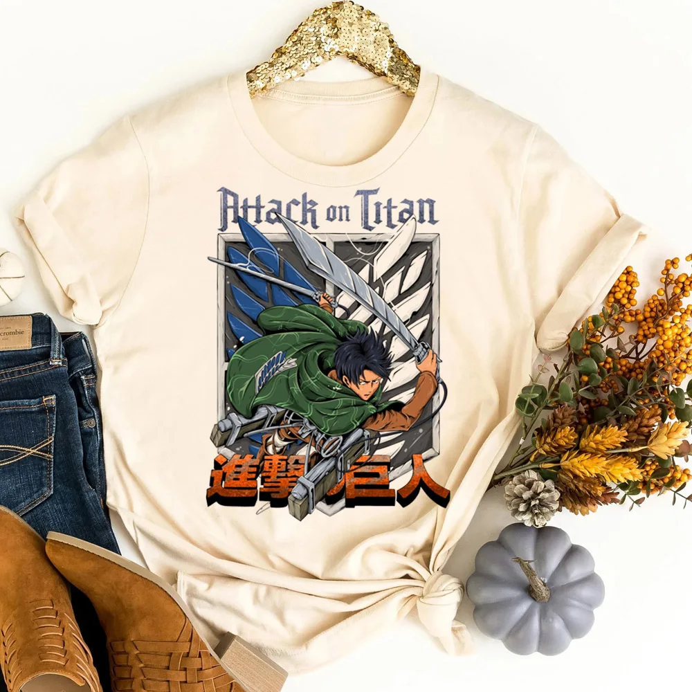 Attack on Titan t shirt girl anime dollette korean fashion t shirt gyaru 2000s anime y2k baddie